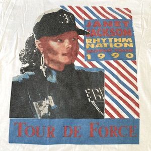 Janet Jackson 1990 Rhythm National original tour shirt, purchased at the concert